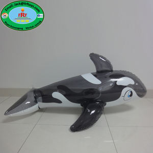 Summer Party Water Play Swim Fun gonfiabile Dolphin Rider Pool Float - Product Image 2