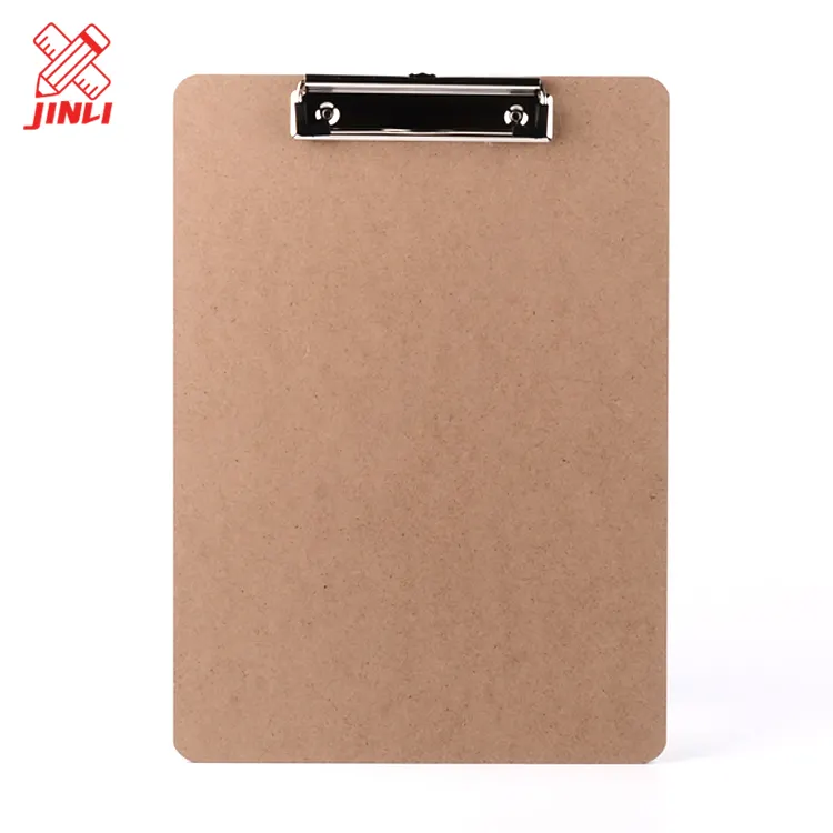 Hot sale school hospital office supplies durable high quality mdf wooden clipboard
