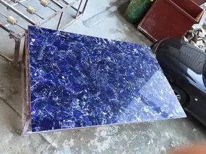 Muestra gratuita de azulejos de mármol, azules, sodalita, Brasil