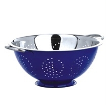 Deep <b>Colander</b> With Mango Punching Stainless Steel <b>Colander</b> for Hotel Different Sizes & Multi color Restaurant - Product Image 2