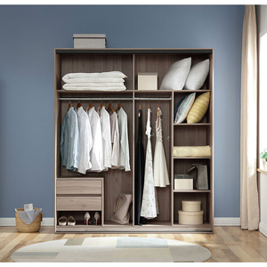 Produttore Commercio All'ingrosso di Legno di Design Moderno porta scorrevole armadio porta Per Hotel O Mobili Per La Casa - Product Image 5