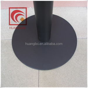 Acier circulaire châssis <span class=keywords><strong>de</strong></span> <span class=keywords><strong>la</strong></span> <span class=keywords><strong>laque</strong></span> qui cuisent jambe, Pieds <span class=keywords><strong>de</strong></span> tables noires - Product Image 4