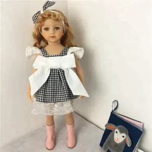 儿童玩具2018娃娃重生硅胶布娃娃女孩娃娃衣服18英寸