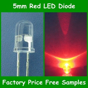 Diodes électroluminescentes LED rouges de 5 mm de qualité supérieure, prix bas, fabriquées en Chine, 1000 pièces par sac - Product Image 5