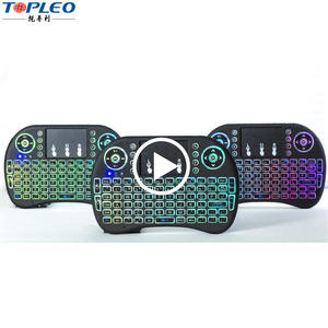 Dernière technologie rétro-éclairage mini <span class=keywords><strong>clavier</strong></span> sans fil et souris avec tactile touchpad sensible - Product Image 1
