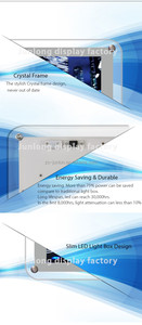 Caisson lumineux suspendu en cristal acrylique d'affichage de fenêtre de LED de câble <span class=keywords><strong>immobilier</strong></span> - Product Image 3