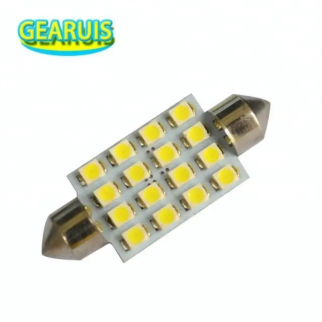 Car LED C5W Festoon 16 SMD 1210 LED 16SMD 3528 31ミリメートル36ミリメートル39ミリメートル41ミリメートルLED Car室内灯ランプ電球DomeライトWhite DC 12V