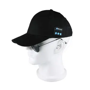 Cuffia senza fili di Musica di Sport Elegante Tappo Cappello Da Baseball con Le Mani Libere Mic del Trasduttore Auricolare della Protezione Del Sole