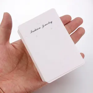 9x6cm ריק קראפט נייר תכשיטי תצוגת שרשרת כרטיסי לתלות לטובת תווית תג עבור תכשיטי ביצוע Diy אביזרים סיטונאי