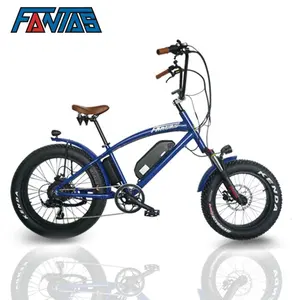 Fantas-バイクチョッパー48V500W13Ah電動自転車ハーレー