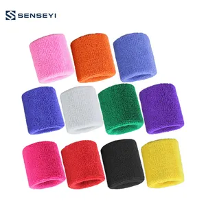 Multicolor Cotton wrist sweatband wrist support for sports