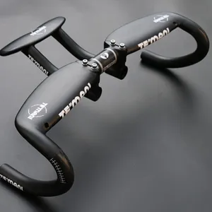 UD Matte Carbon Bicycle Handlebar Road Bike Handle Bar Cycling Racing Handlebar Bicycle Parts 31.8*400/420/440ミリメートル