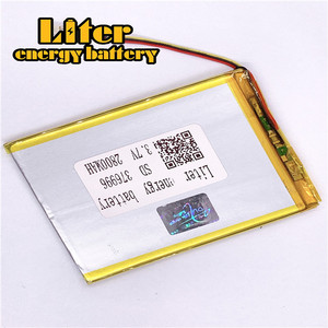 Socket 1.0-3 P 376996 2800 mah 3.7 V rechargeable flat pure 3.7 v lipo lithium battery for mosquito lamp - Product Image 2