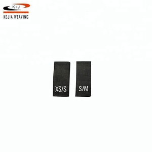 Cheap <strong>Size</strong> Tags for Clothing Shirt Collar <strong>Size</strong> <strong>Label</strong> Custom Woven Silk <strong>Labels</strong> - Product Image 2