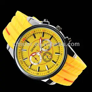 Latest fashion colorful silicone sport watch