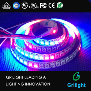 Модифицируемая светодиодная <span class=keywords><strong>RGB</strong></span> лента SK6812 5 в <span class=keywords><strong>WS2801</strong></span> WS2812B WS2812 WS2811SK6812 30/м 60/м, гибкая многоцветная лента