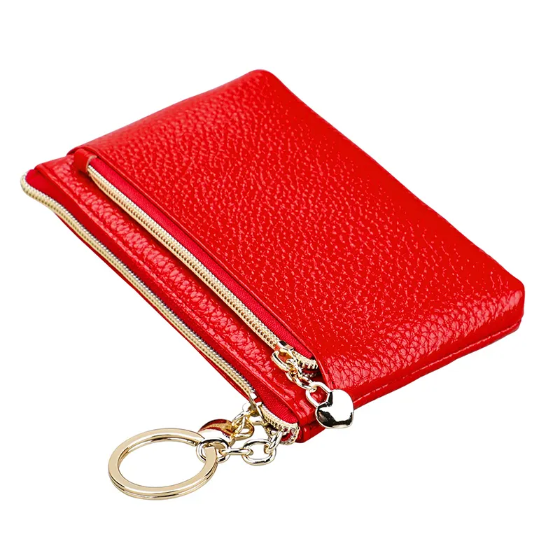 Candy Color Coin Purse Genuine Leather Women Shell Wallet with Keychain  Zipper Ladies Clutch Coins Change Bag Elephant Pattern in 2023