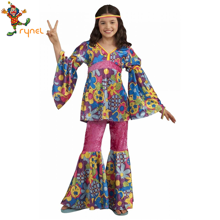 Cute 1970s Halloween Costumes Kids 70s Fancy Dress Hippie Disco