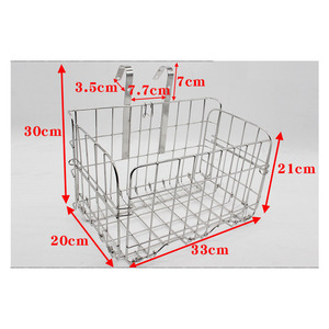 <span class=keywords><strong>Cesta</strong></span> de bicicleta para niños, <span class=keywords><strong>cesta</strong></span> delantera y <span class=keywords><strong>trasera</strong></span> para triciclo, cestas de Picnic plegables - Product Image 4