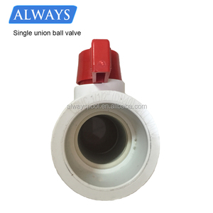 Robinet à bille unique de communion en plastique, accessoire pour tuyaux de <span class=keywords><strong>piscine</strong></span>, livraison gratuite en chine, U-PVC - Product Image 2
