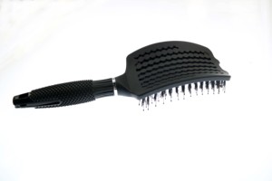 <span class=keywords><strong>Brosse</strong></span> à cheveux incurvée à évent la plus vendue et personnalisable avec plaque métallique <span class=keywords><strong>en</strong></span> nylon et poils <span class=keywords><strong>de</strong></span> <span class=keywords><strong>sanglier</strong></span> mélangés pour salon - Product Image 2