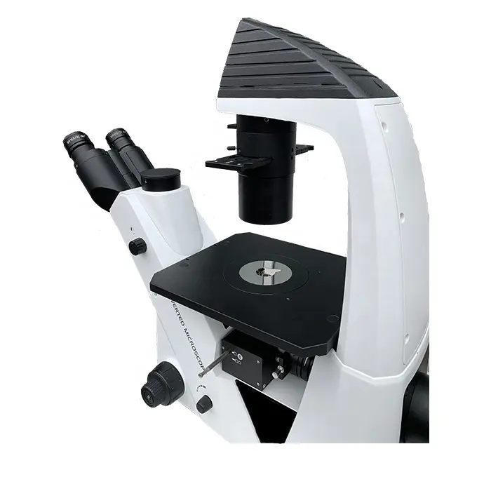 BDS400 оптический Тринокулярный фазовый контрастный микроскоп, Перевернутый Биологический микроскоп