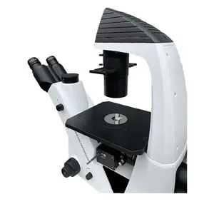 BDS400 אופטי Trinocular שלב ניגודיות במיקרוסקופ הפוך הביולוגי מיקרוסקופ
