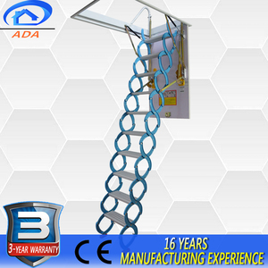 Extension Villa Invisible Folding Roof Ladder Aluminium Magnesium Alloy <strong>Drop</strong> <strong>Attic</strong> <strong>Stairs</strong> - Product Image 2