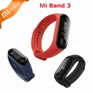 монитор сердечного ритма фитнес-трекер 0,78 дюймов экран OlED для Xiaomi Mi Band 3 часы Smart браслет оригинальный miband 3