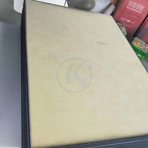 <span class=keywords><strong>60</strong></span>*<span class=keywords><strong>60</strong></span> CM Noir Léger d'absorption Acoustique Ignifuge De Laine De Fiber De Verre Panneaux De Plafond Pour Salle De Réunion - Product Image 3