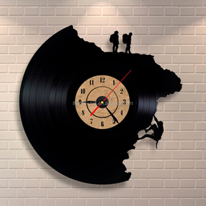 3D <span class=keywords><strong>Orologio</strong></span> Da Parete In Vinile Record Frameless <span class=keywords><strong>Orologio</strong></span> Al Quarzo Arrampicata <span class=keywords><strong>Forma</strong></span> - Product Image 1