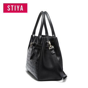 100% cuero genuino cocodrilo impresión bolsos mujeres personalizadas logotipo señoras Tote Bag - Product Image 5