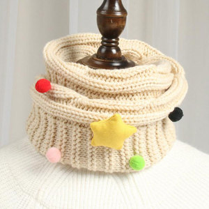 Alibaba Chine <span class=keywords><strong>Gros</strong></span> Personnalisé Enfants D'hiver Tricoté De Laine <span class=keywords><strong>Snood</strong></span> Avec Peu Étoiles - Product Image 5