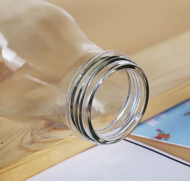 Logo printing screw cap 500 ml milk glass bottle price