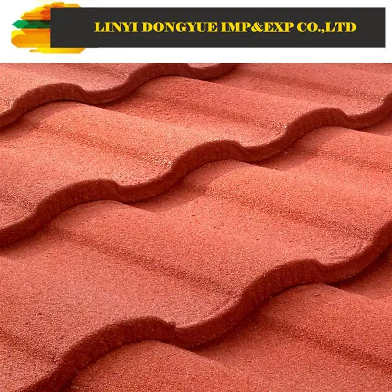 Leichte dachziegel material stein beschichtetem metall dachziegel/solardachziegel shandong dongyue