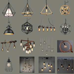 Modern Vintage Retro Hierro Pantalla De La Lámpara de Techo Colgante de <span class=keywords><strong>Luz</strong></span> Restaurante <span class=keywords><strong>Bar</strong></span> Cafe NS-125012 - Product Image 1