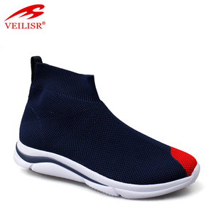 La maggior parte dei popolari tessuto a maglia di modo di alta top <span class=keywords><strong>scarpe</strong></span> da tennis degli uomini casuali di sport <span class=keywords><strong>scarpe</strong></span> calzino - Product Image 3