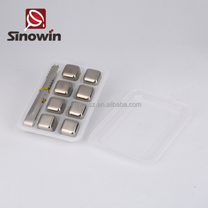 Caliente de acero inoxidable cubo de hielo cubos glaciar rocas whisky piedras granel Set - Product Image 3