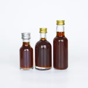 Mini botella de vidrio sin plomo, 30ml, 50ml, 100ml, para whisky, licor, vino, aceite de oliva