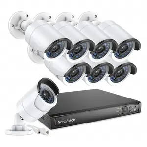 2MP 8CH face tracking ip camera and DVR cctv kit