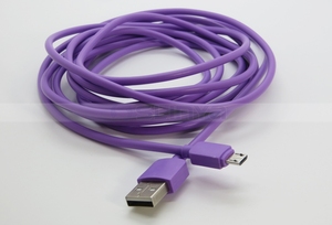 Câble <span class=keywords><strong>Micro</strong></span> <span class=keywords><strong>USB</strong></span> coloré 1M/2M3M Long 5Pin pour câble de chargeur de données <span class=keywords><strong>USB</strong></span> de téléphone portable Android - Product Image 4