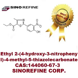 高质量/化学中间体/2-(4-羟基-3-硝基苯基)-4-甲基-5-噻唑碳酸乙酯/144060-67-3
