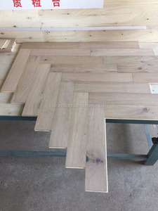 Plancher <span class=keywords><strong>en</strong></span> bois d'ingénierie <span class=keywords><strong>en</strong></span> chêne blanc non fini, à chevrons - Product Image 3
