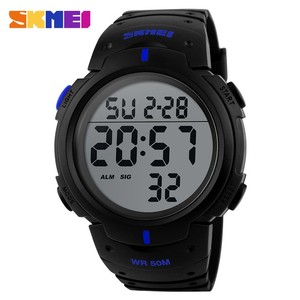 <span class=keywords><strong>Skmei</strong></span> – montres de sport de marque de luxe pour hommes, plongée 50m, numérique, LED, horloge, mode, montres électroniques décontractées, <span class=keywords><strong>1068</strong></span> - Product Image 5