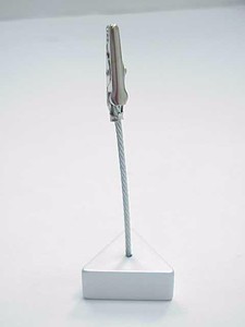 Porte-mémo carré en aluminium à base blanche - Product Image 4