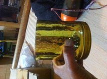 Mercurio oro sostenedor de vela de cristal colorido de ámbar negro claro San Valentín Impresión de seda hecho a mano cilindro de Metal - Product Image 2