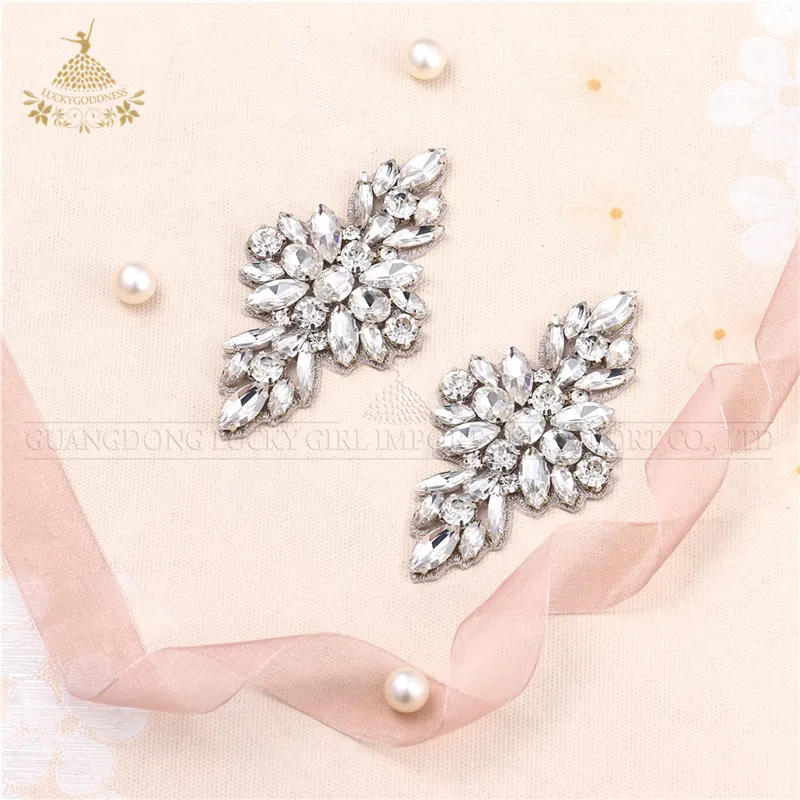 Wholesale Beaded Rhinestone Crystal Bridal small motif for rhinestone appliques shoes