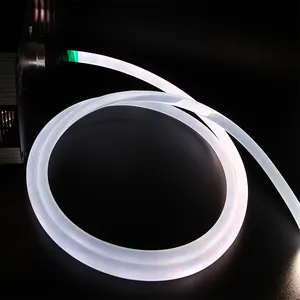 Guangzhou prix de gros polymère led fibre optique 10mm côté lueur avec veste transparente lumière de piscine