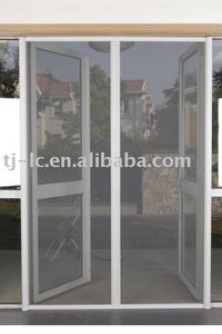 <span class=keywords><strong>Puerta</strong></span> de pantalla de insectos, rodillo de fibra de vidrio, con dos lados abiertos, tianjín LUCHENG - Product Image 2