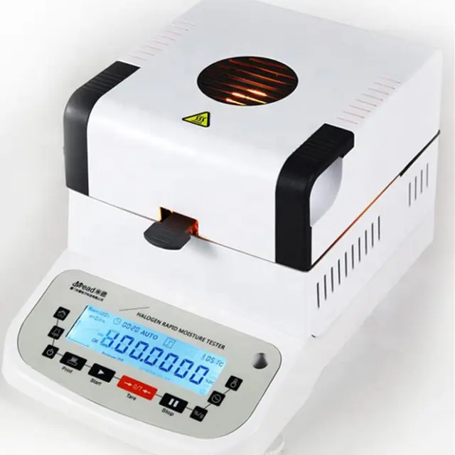Compteur numérique d'humidité du bois/humidimètre infrarouge rapide halogène/analyseur d'humidité du Grain